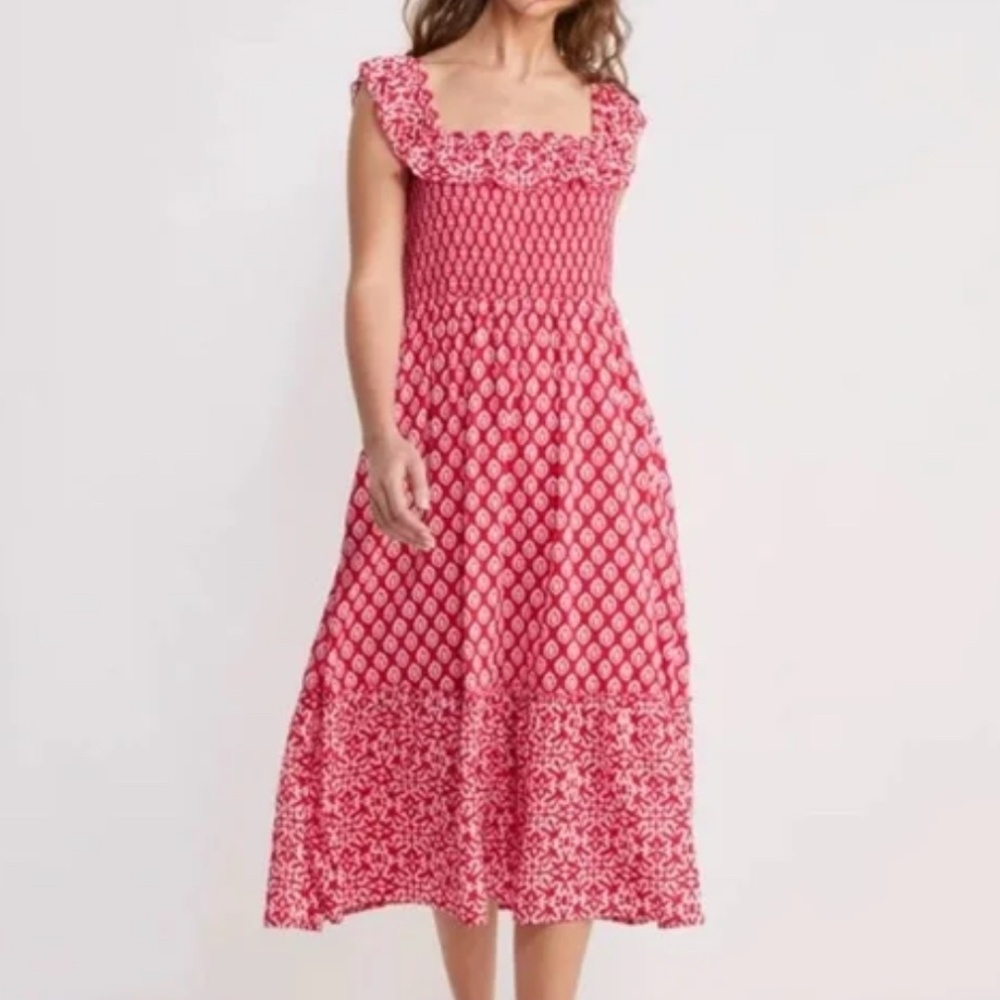 Vineyard Vines smocked midi dress